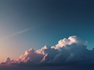 Natural scene of blue sky gradient color