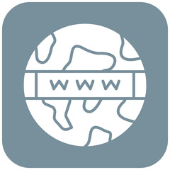 Www icon vector image. Can be used for Web Hosting.