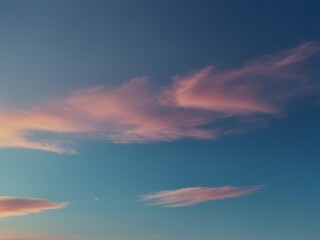 Natural scene of blue sky gradient color