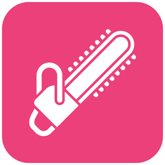 Chainsaw icon vector image. Can be used for Gardening.