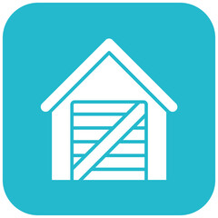Obraz premium Garden Shed icon vector image. Can be used for Gardening.