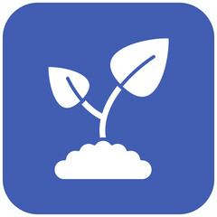 Green Sprout icon vector image. Can be used for Gardening.