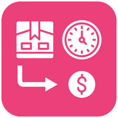 Service Charge icon vector image. Can be used for Online Money Services.