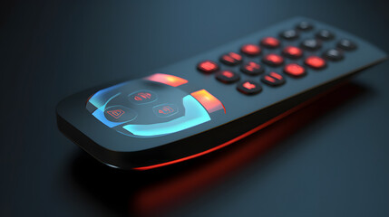 Obraz premium Remote Control Icon Electronics 3d