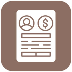 Account Summary icon vector image. Can be used for Online Money Services.