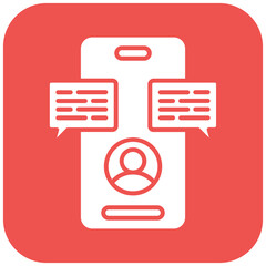 Live Chat icon vector image. Can be used for Online Money Services.