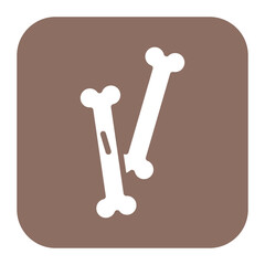 Bones icon vector image. Can be used for Museum.