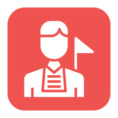 Guided Tours icon vector image. Can be used for Museum.