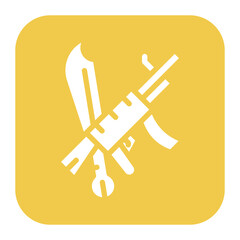 Weapons icon vector image. Can be used for Museum.