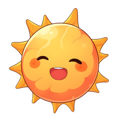 cartoon sun with a smile