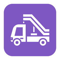 Stair Truck icon vector image. Can be used for Airline.