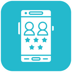 Customer Rating icon vector image. Can be used for Mobile App Development.