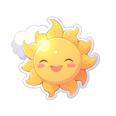 cartoon sun with a smile
