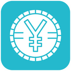 Chinese Yuan icon vector image. Can be used for Fintech.