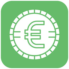 Obraz premium Euro icon vector image. Can be used for Fintech.
