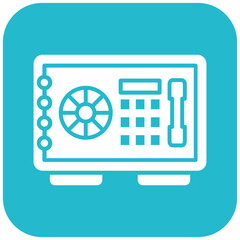 Safe Box icon vector image. Can be used for Fintech.
