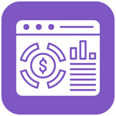 Statistics icon vector image. Can be used for Fintech.