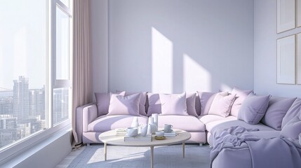 A traditional living room with a classic chesterfield sofa, an ornate wooden coffee table
