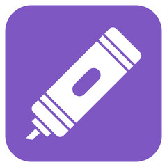 Highlighter icon vector image. Can be used for Office.
