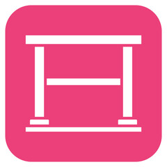 Standing Desk icon vector image. Can be used for Office.