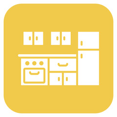 Pantry Area icon vector image. Can be used for Office.