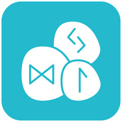Runes icon vector image. Can be used for Vikings.