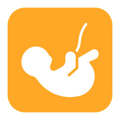 Fetus icon vector image. Can be used for Science Fiction.