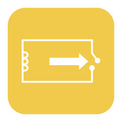 Relay icon vector image. Can be used for Electric Circuits.