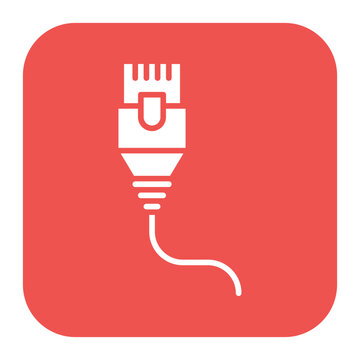 Ethernet Cable icon vector image. Can be used for Electric Circuits.