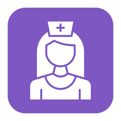 Nurse icon vector image. Can be used for Women.