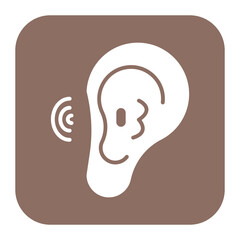 Ear Canal icon vector image. Can be used for Human Anatomy.