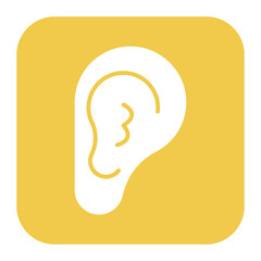 Outer Ear icon vector image. Can be used for Human Anatomy.