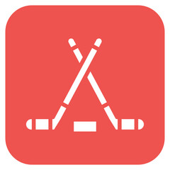 Hockey Stick icon vector image. Can be used for Outdoor Fun.