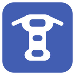 Rappelling Gear icon vector image. Can be used for Outdoor Fun.