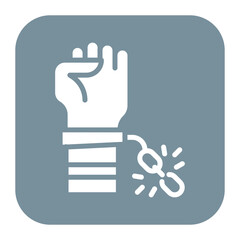 Independence icon vector image. Can be used for Personality Traits.