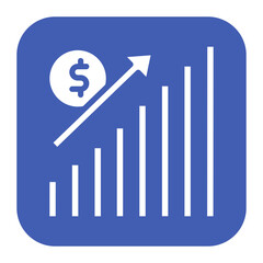 Sales Growth icon vector image. Can be used for Business Analytics.