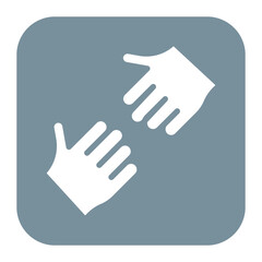 Reach Out icon vector image. Can be used for Contact Us.