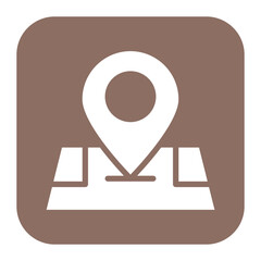 Address icon vector image. Can be used for Contact Us.