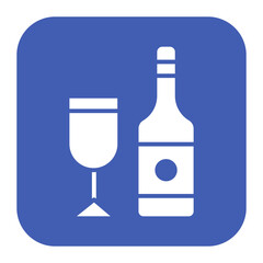 Wine bottle icon vector image. Can be used for Fathers Day.