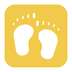 Footsteps icon vector image. Can be used for Hajj Pilgrimage.