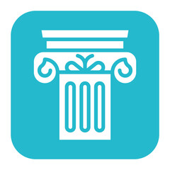 Roman Column icon vector image. Can be used for Italy.