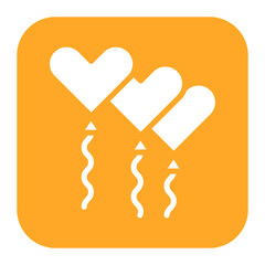 Heart Balloon icon vector image. Can be used for Festa Junina.