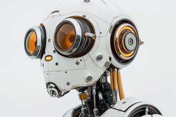 Fototapeta premium Psychedelic Robotic Alien Enigma in Cinematic Portraiture