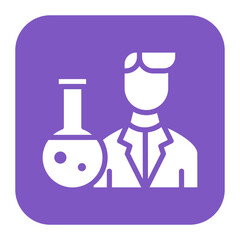 Scientist icon vector image. Can be used for Lab.