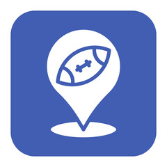 Rugby Location icon vector image. Can be used for Rugby.