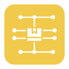 Distribution icon vector image. Can be used for Warehouse.