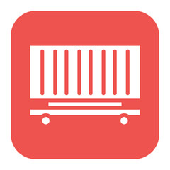 Container icon vector image. Can be used for Warehouse.