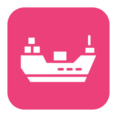 Cargo Ship icon vector image. Can be used for Warehouse.