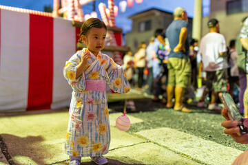 夏祭りにて