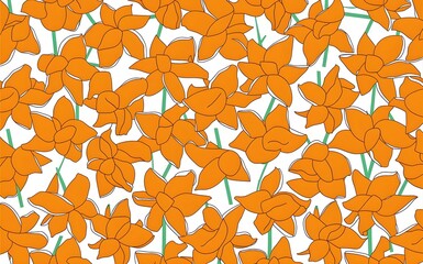 Daffodil petal pattern